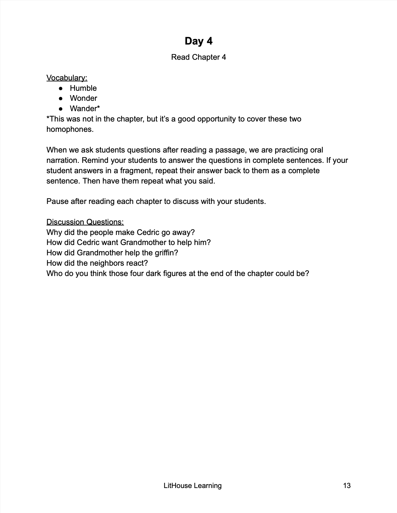 Ivy Novel Study