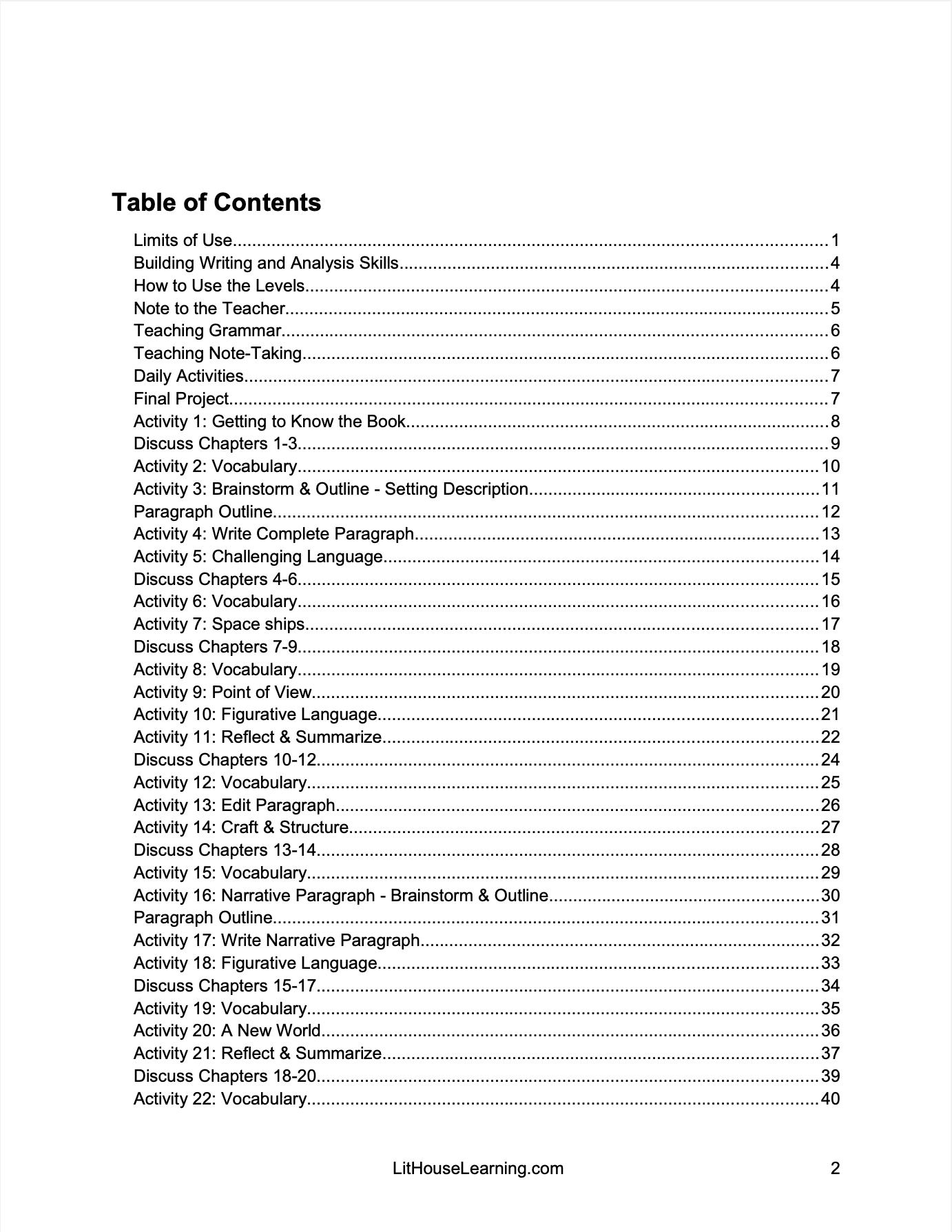 The Last Cuentista Novel Study
