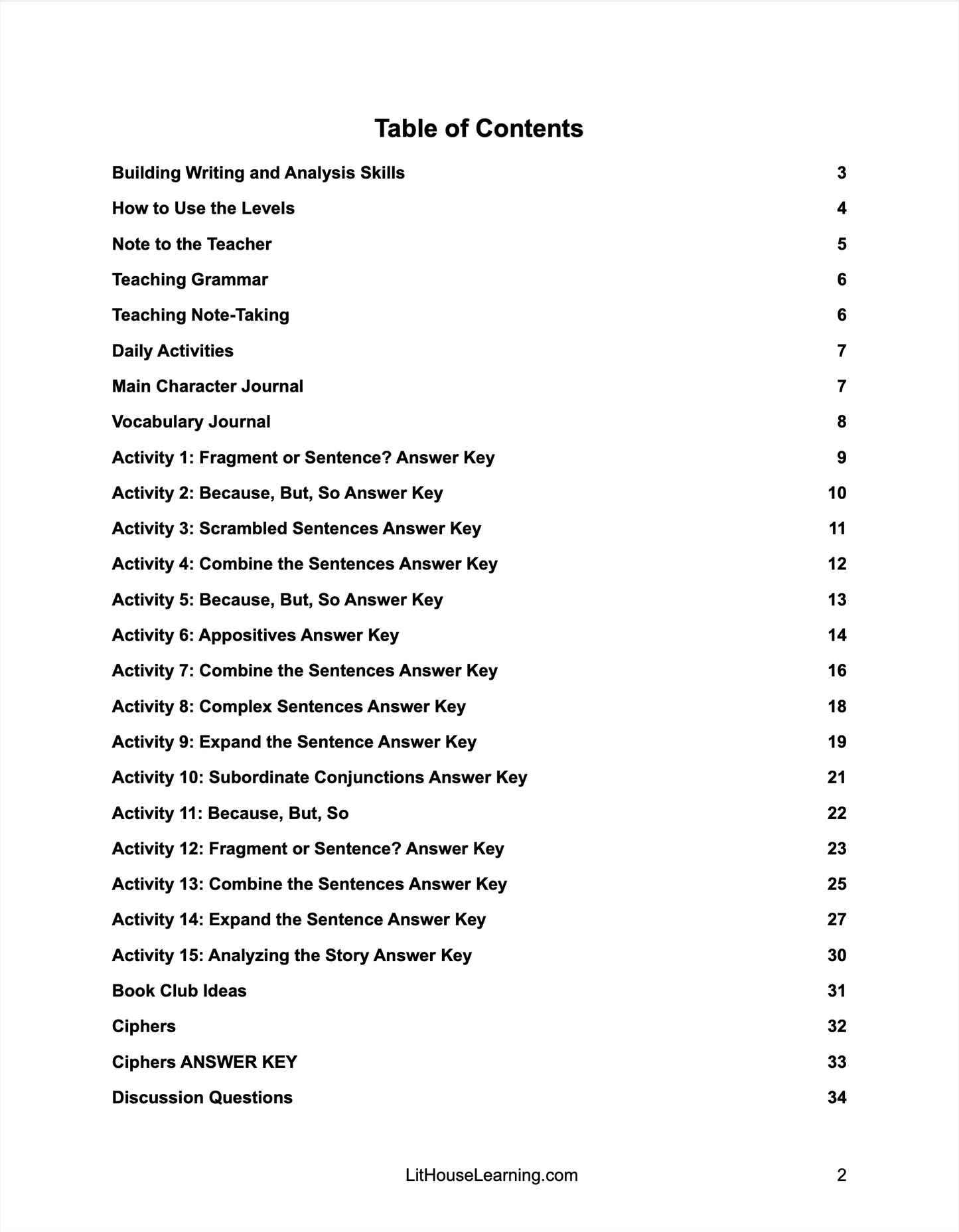 Book Scavenger Novel Study
