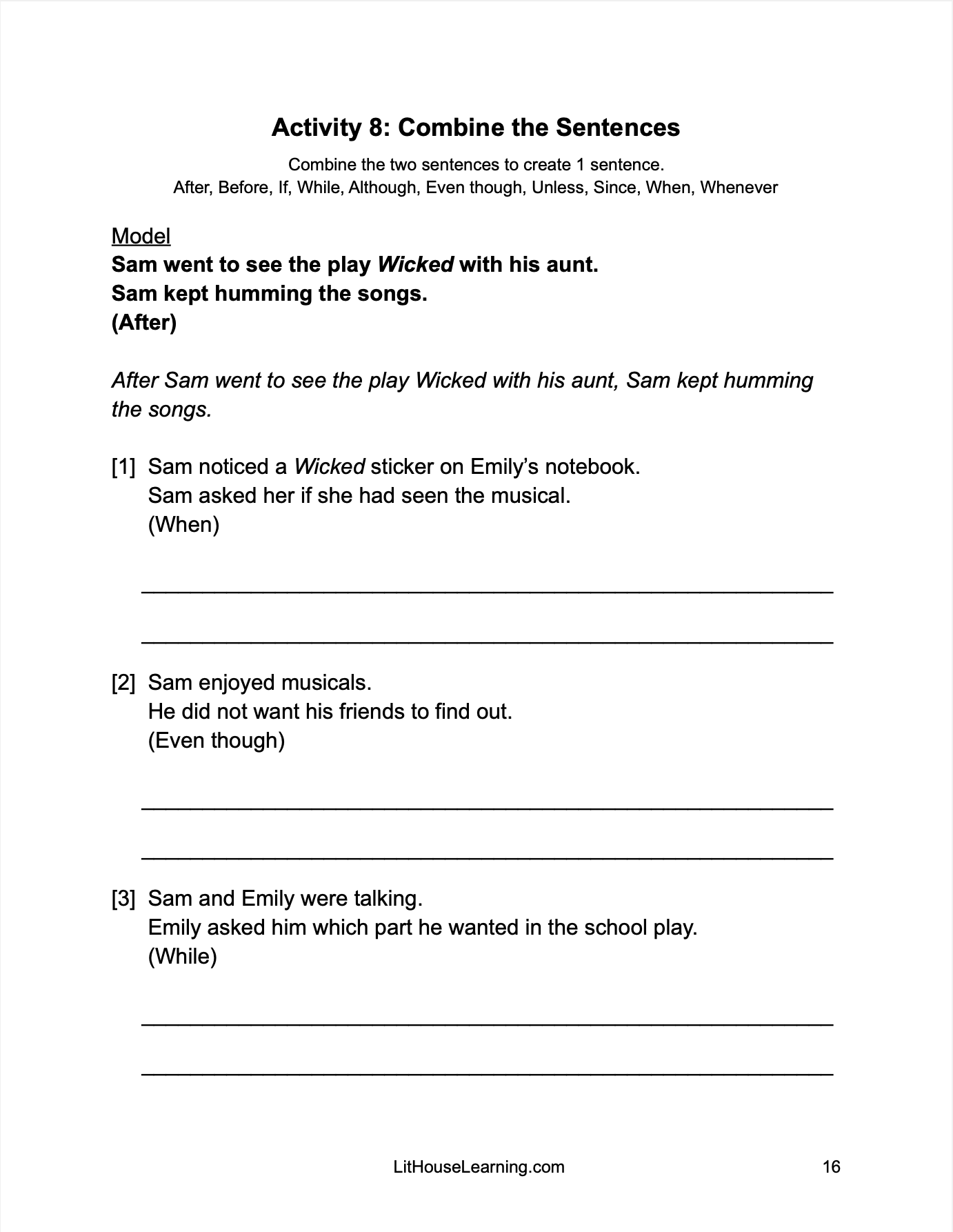 Misadventures of the Family Fletcher Novel Study