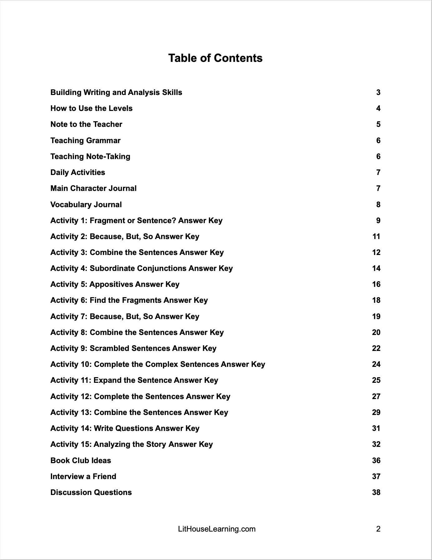 Misadventures of the Family Fletcher Novel Study