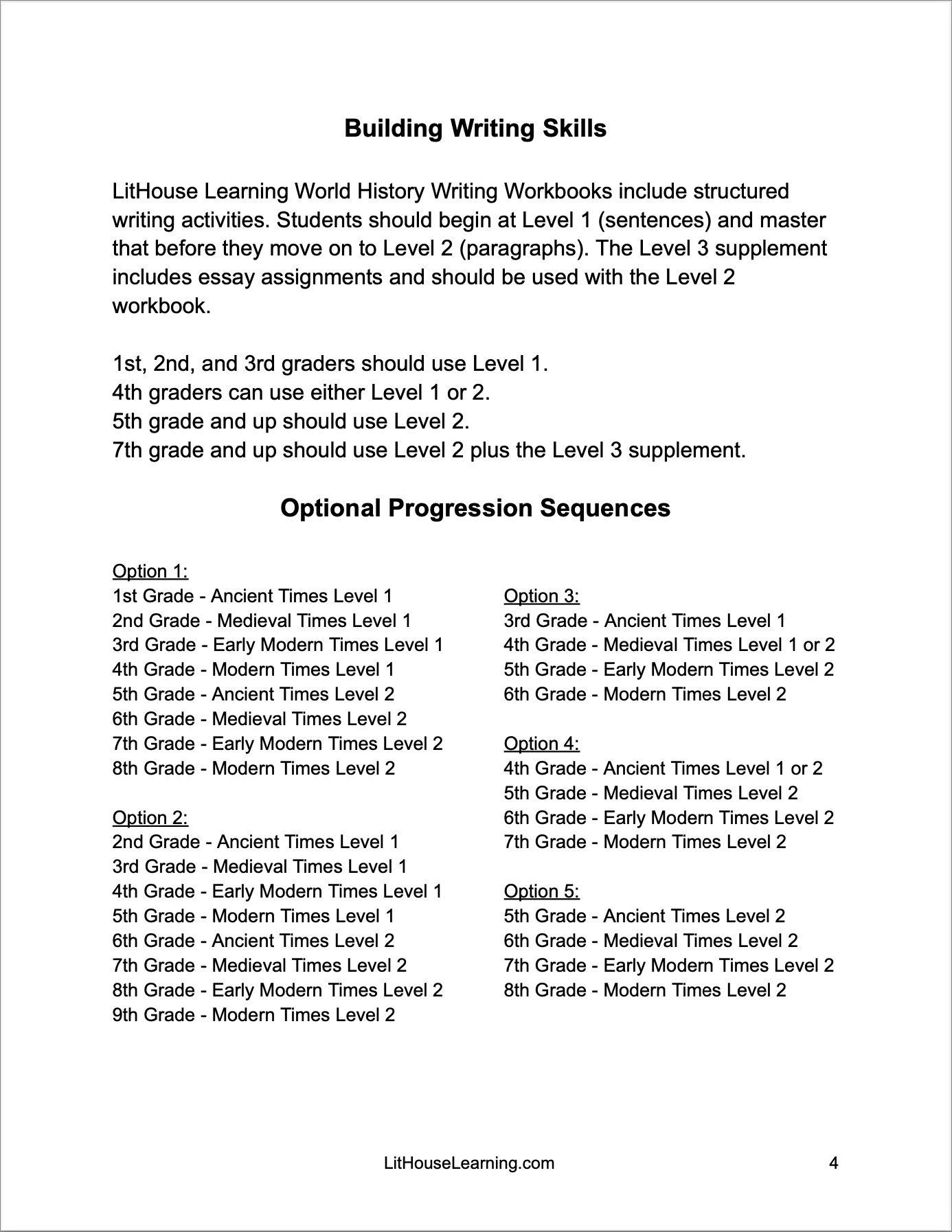 World History: Medieval Times Writing Workbook